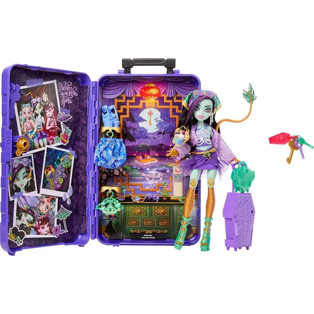 Monster High Skulltimate Secrets Gore-Geous Oasis Jinafire Long Doll NIB